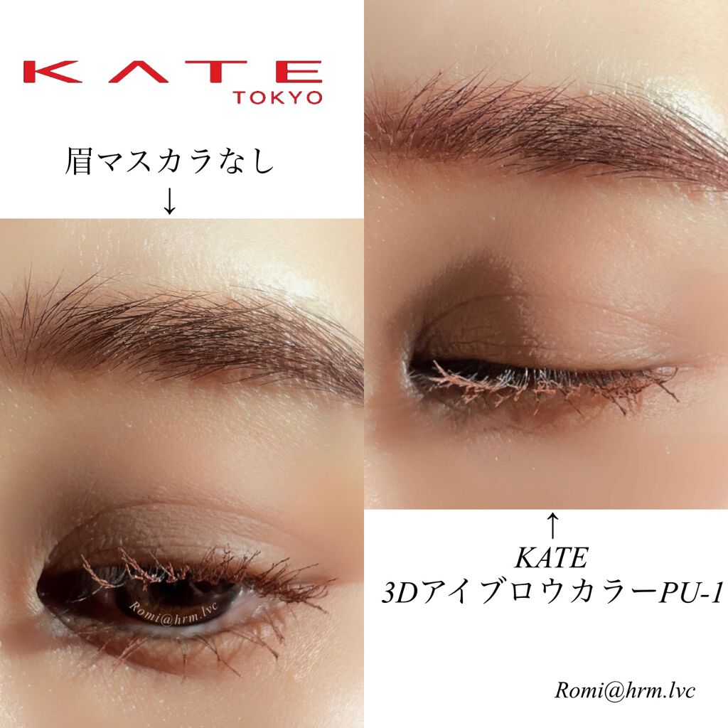 3Dアイブロウカラー/KATE/眉マスカラを使ったクチコミ(6枚目)