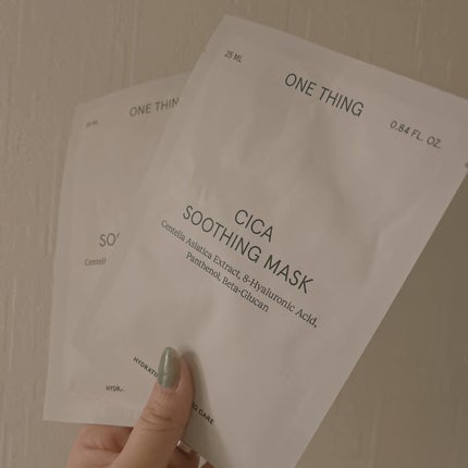 CICAスージングマスク/ONE THING/シートマスク・パックを使ったクチコミ(3枚目)