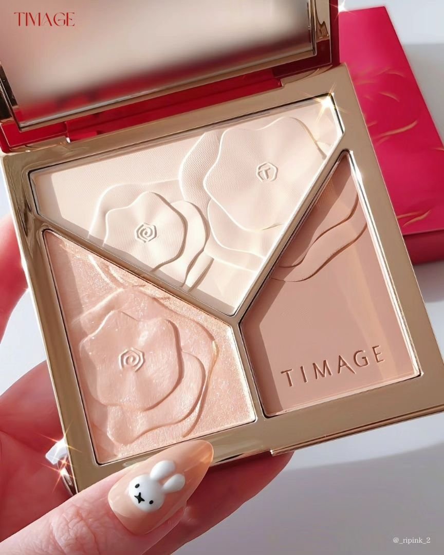 ハイライトシェーディングパレット/TIMAGE/パウダーハイライトを使ったクチコミ（2枚目）