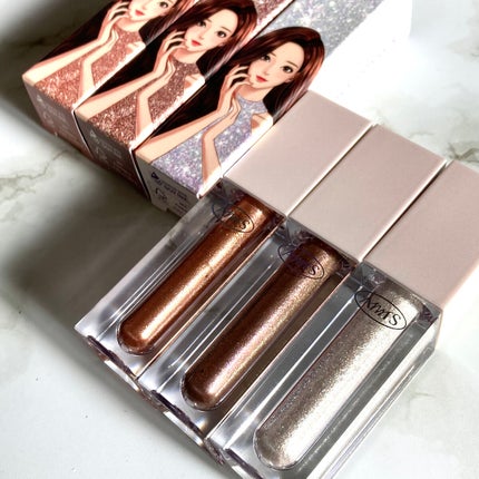 グリッターリキッドアイシャドウ/all my things/グリッターを使ったクチコミ(8枚目)