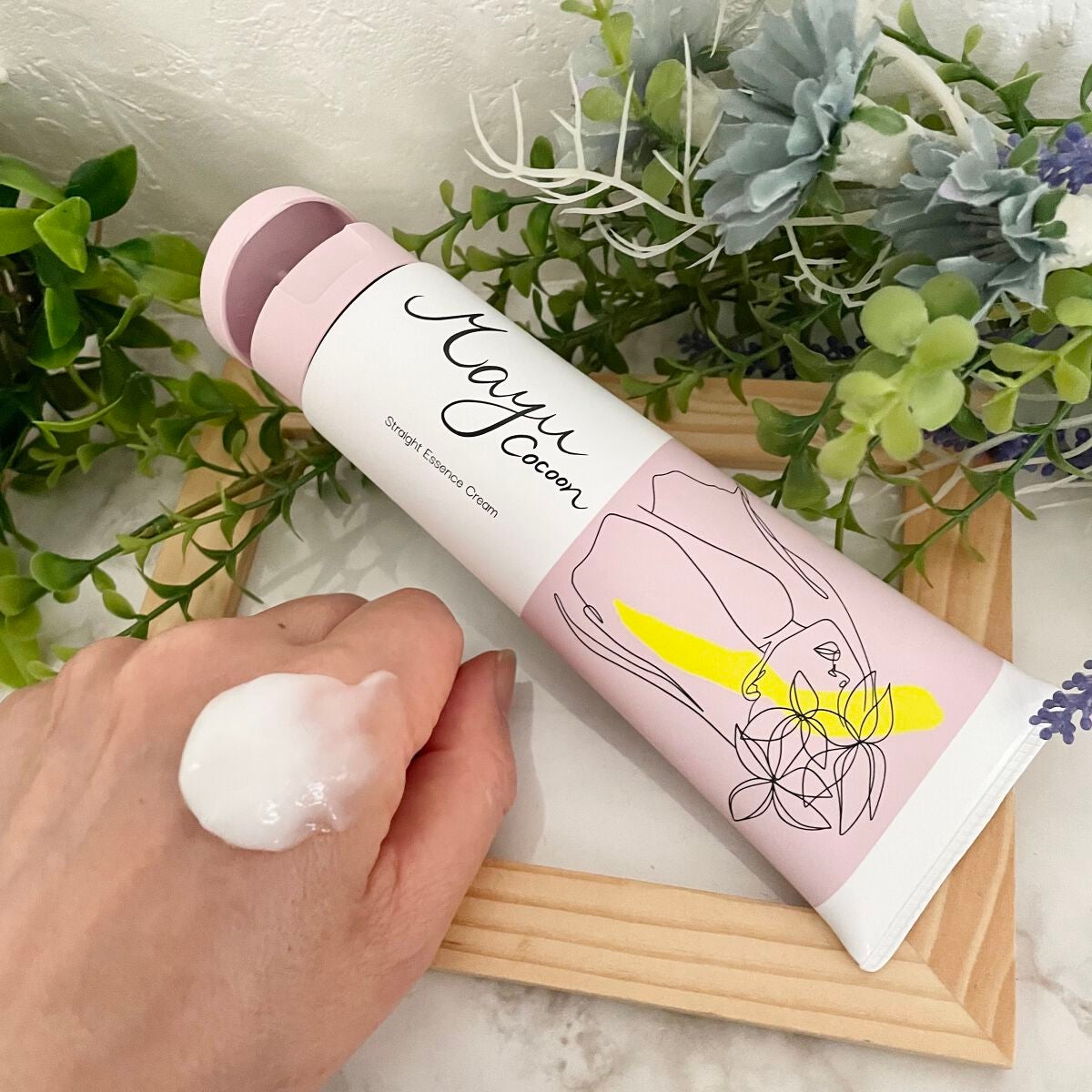 ストレート エッセンスクリーム/mayu cocoon/アウトバストリートメントを使ったクチコミ(3枚目)