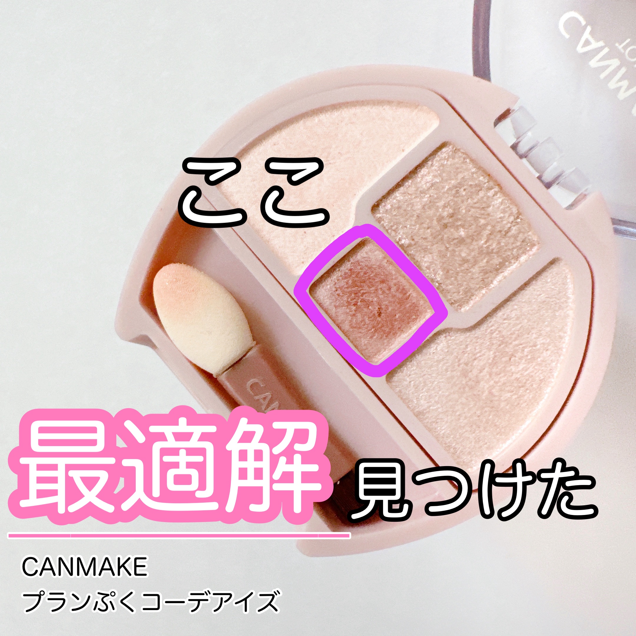 プランぷくコーデアイズ/キャンメイク/パウダーアイシャドウを使ったクチコミ（1枚目）