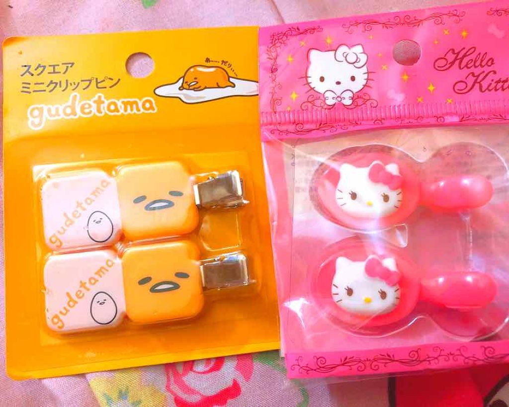 キャンドゥ スクエアミニクリップピンのクチコミ「キャンドゥで購入した訳では無いのですが恐らくキャンドゥのものだと思います（ぐでたま）
ホントは.....」（1枚目）