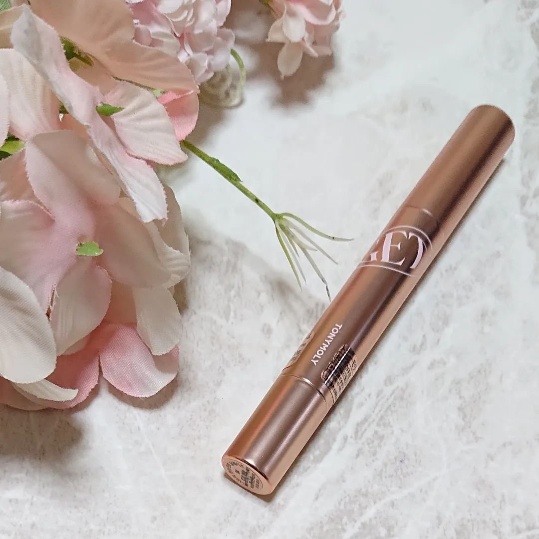 ゲットイットティントグレーズバーム 04 トフィーアップル/TONYMOLY/リップティントを使ったクチコミ（3枚目）