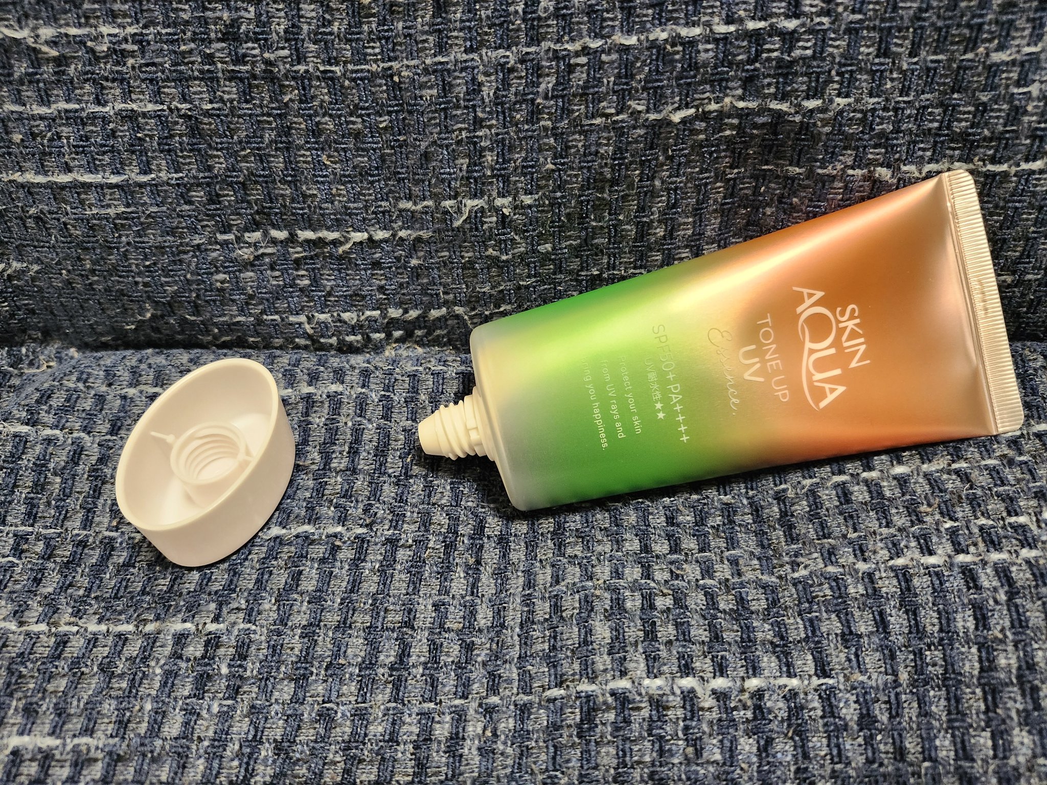 スキンアクア トーンアップUVエッセンス ローズ/スキンアクア/日焼け止めクリームを使ったクチコミ（2枚目）