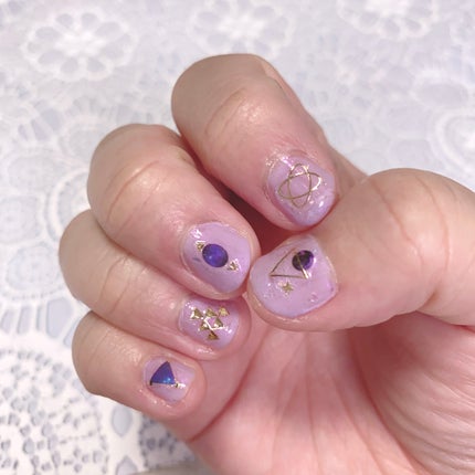 ネイルシール/セリア/ネイルシールを使ったクチコミ(2枚目)