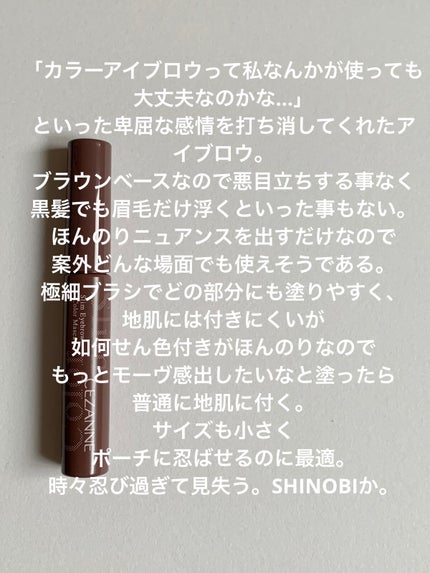 極細アイブロウマスカラ/CEZANNE/眉マスカラを使ったクチコミ(2枚目)