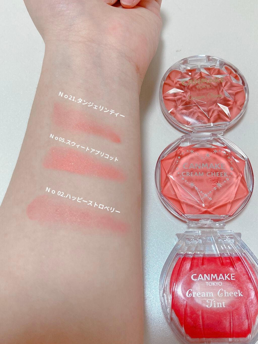 クリームチーク/キャンメイク/ジェル・クリームチークを使ったクチコミ(2枚目)