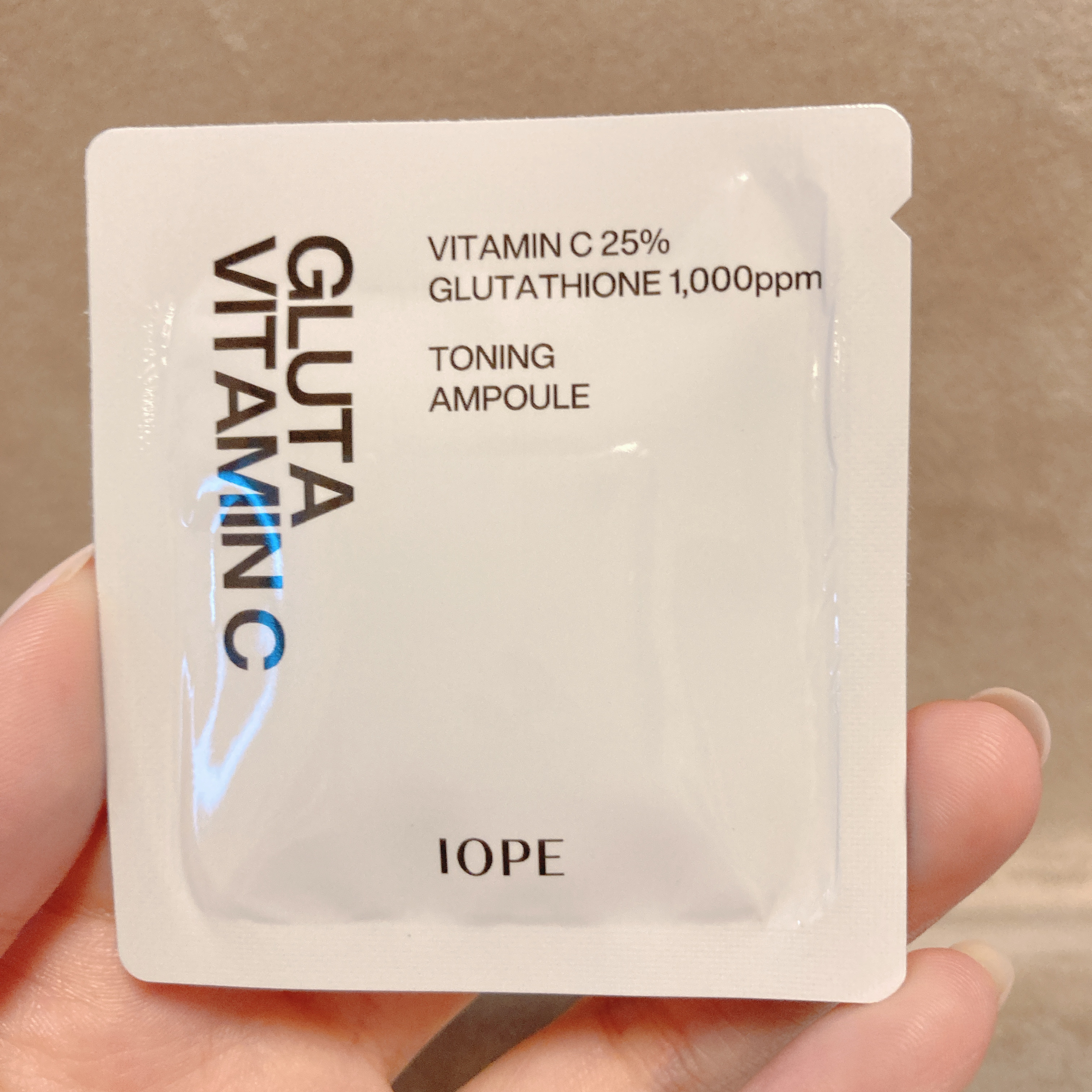 IOPE グルタ ビタミンC トーニング アンプルのクチコミ「IOPE
グルタ ビタミンC トーニング アンプル

サンプル使用しました
ビタミンC系の美容.....」（3枚目）