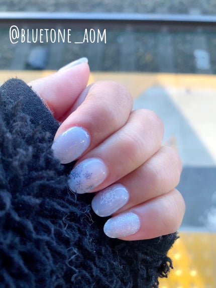 貼るジェルネイル/セリア/ネイルシールを使ったクチコミ(2枚目)