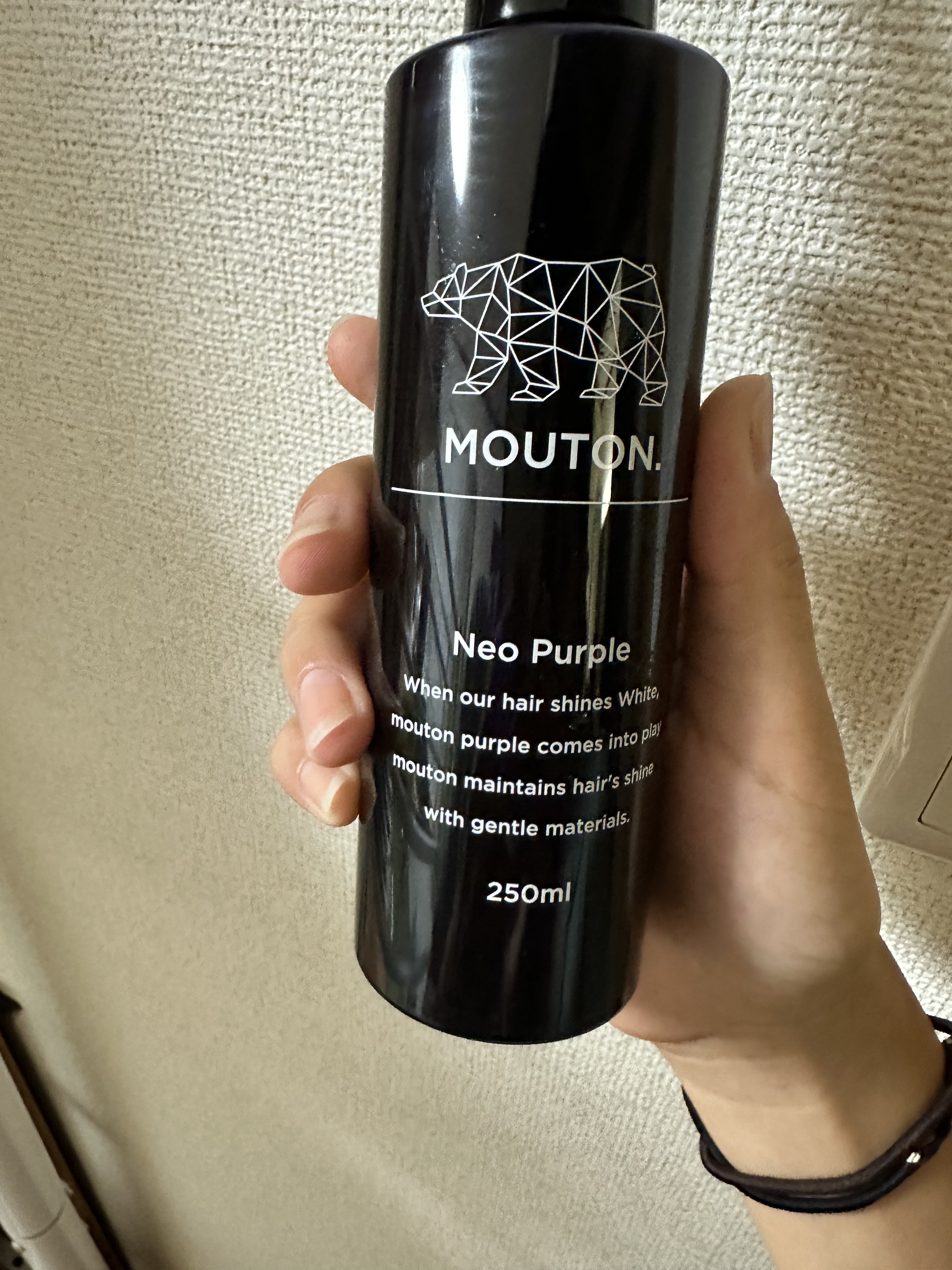 ネオムラサキシャンプー　パープル/MOUTON/サロンシャンプーを使ったクチコミ（1枚目）