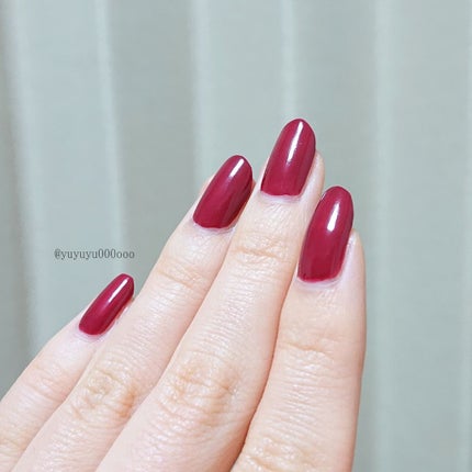 カラフルネイルズ N02 シックボルドー/キャンメイク/マニキュアを使ったクチコミ(3枚目)