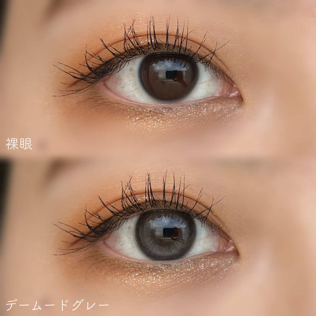 デームードグレーマンスリー (DAYMOOD GRAY monthly)/OLOLA/１ヶ月（１MONTH）カラコンを使ったクチコミ（2枚目）