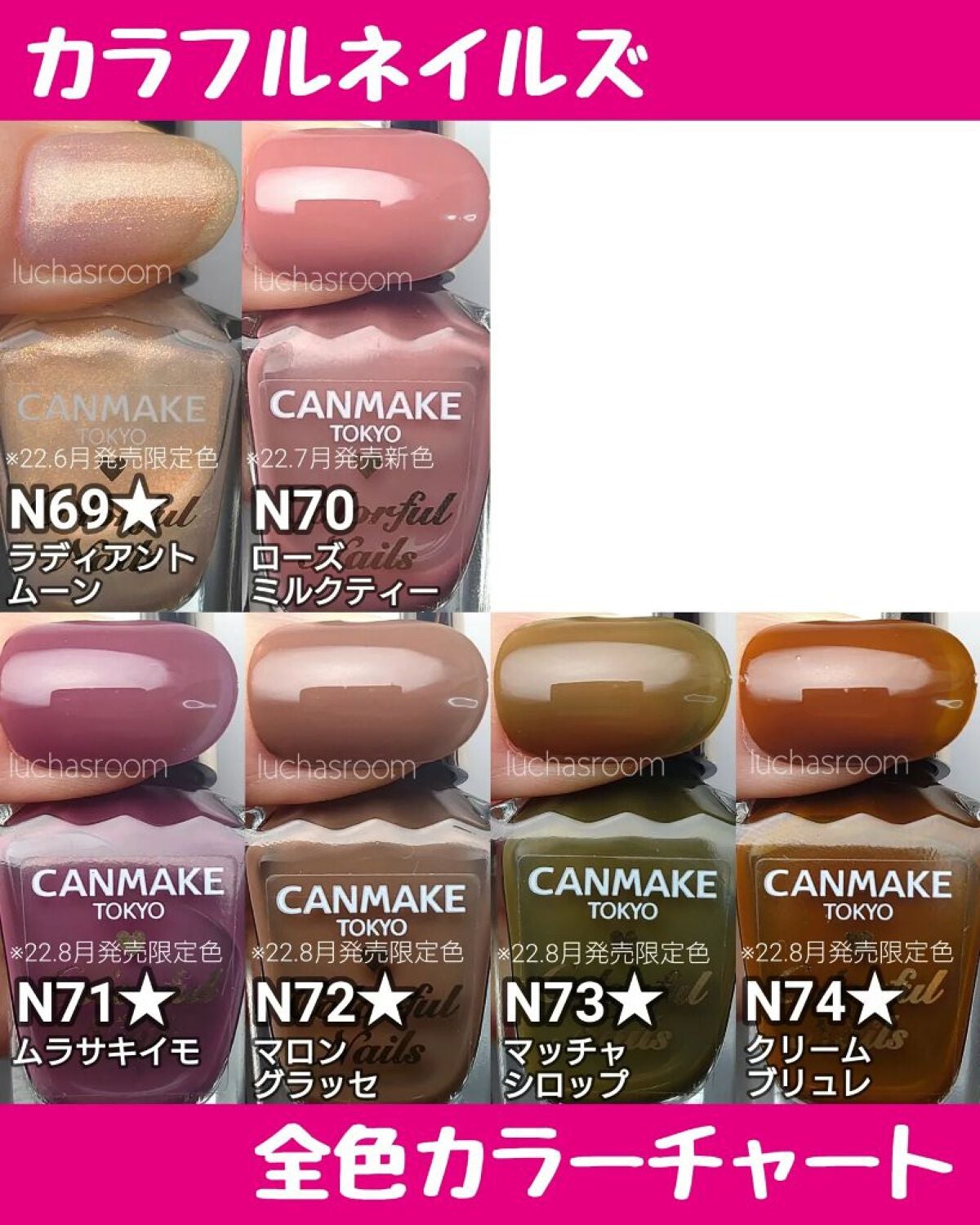 カラフルネイルズ/キャンメイク/マニキュアを使ったクチコミ(8枚目)