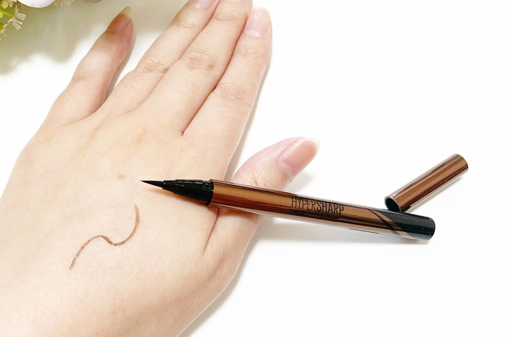 ハイパーシャープ ライナー R/MAYBELLINE NEW YORK/リキッドアイライナーを使ったクチコミ(4枚目)