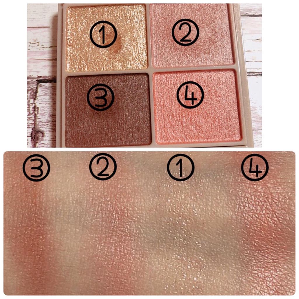 シルキースフレアイズ(マットタイプ)/キャンメイク/アイシャドウパレットを使ったクチコミ(4枚目)