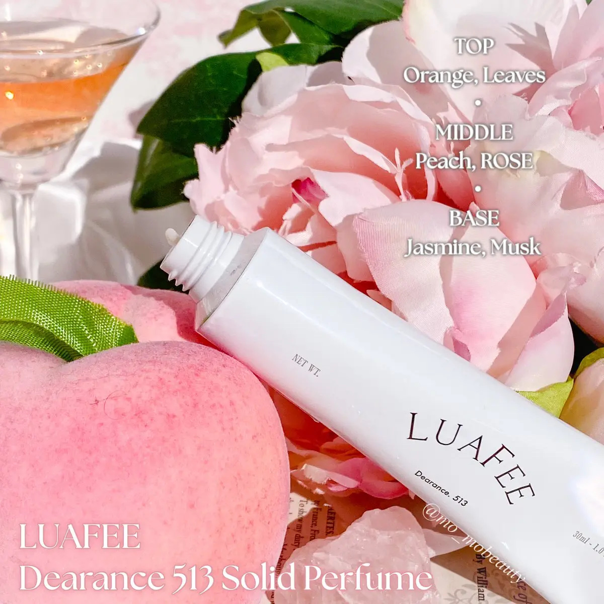 ソリッド パフューム ホワイトアプリコット/LUAFEE/練り香水を使ったクチコミ（3枚目）