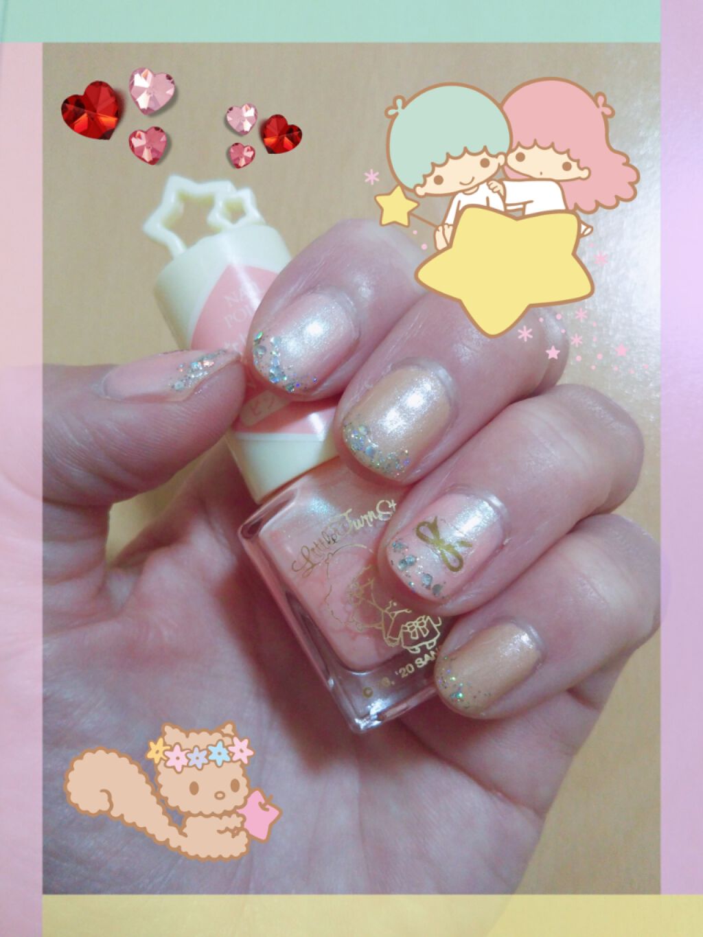 ネイルグリッター/キャンメイク/マニキュアを使ったクチコミ（1枚目）