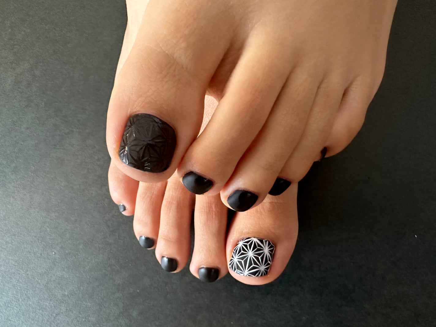 ちゃーん♡ on LIPS 「#フットネイルデザイン#ネイルデザイン#フットネイル#麻の葉模..」(2枚目)