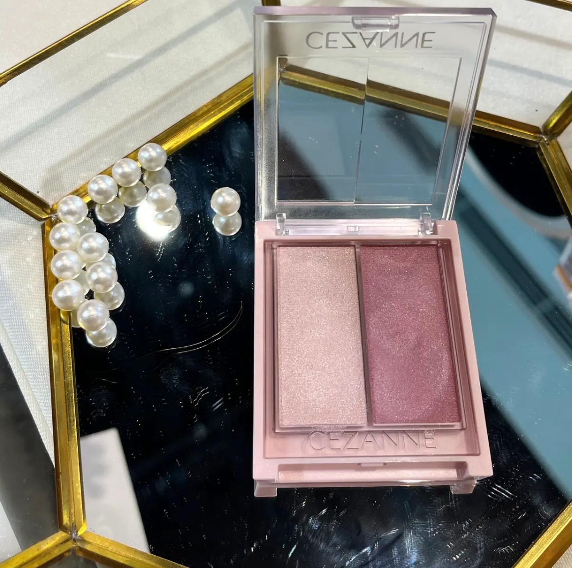 フェイスグロウカラー/CEZANNE/クリームハイライトを使ったクチコミ（1枚目）