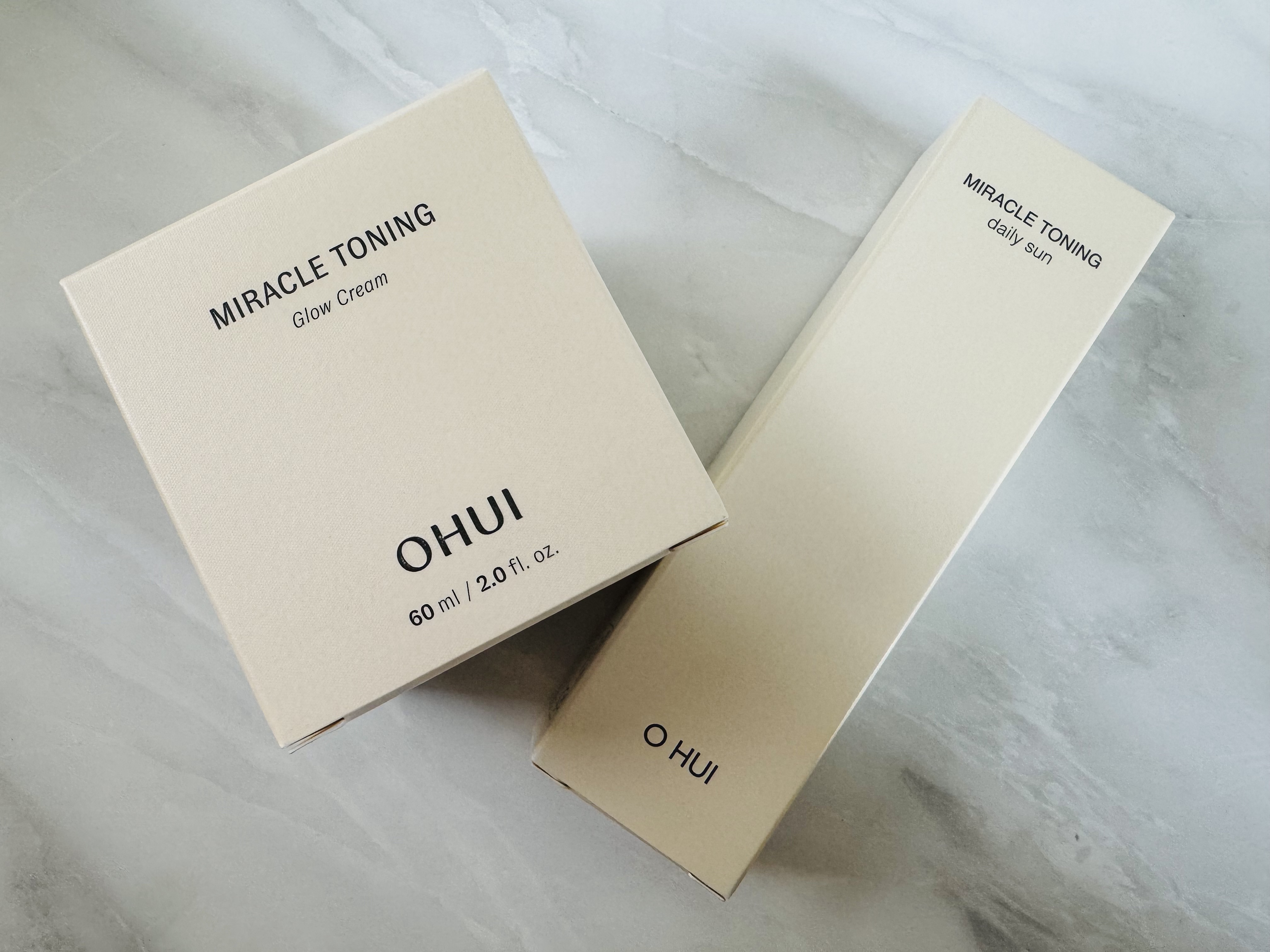 ミラクルトーニンググロークリーム/OHUI/フェイスクリームを使ったクチコミ（3枚目）