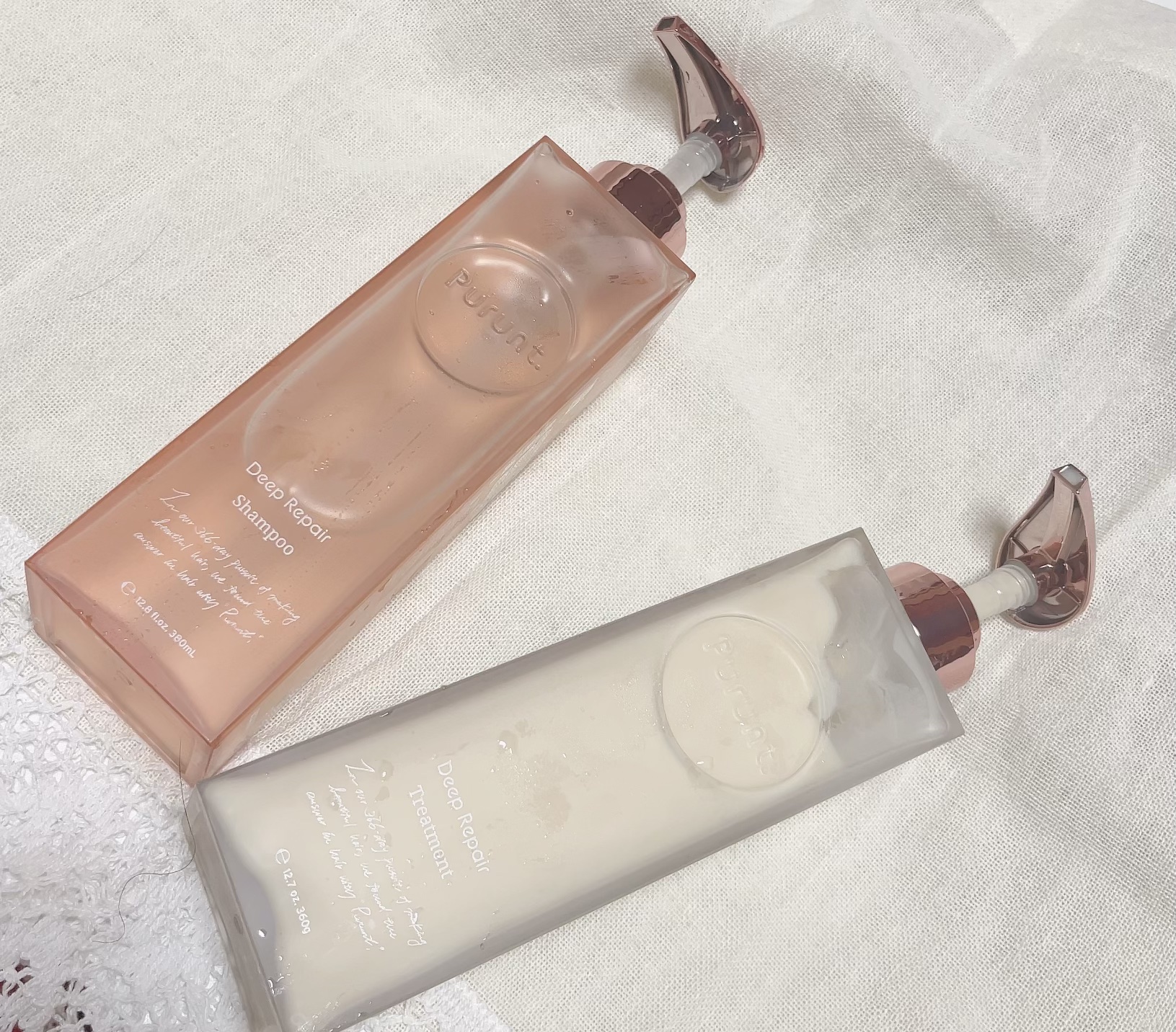 プルント ディープリペア美容液シャンプー／トリートメント/Purunt./市販シャンプーを使ったクチコミ（1枚目）