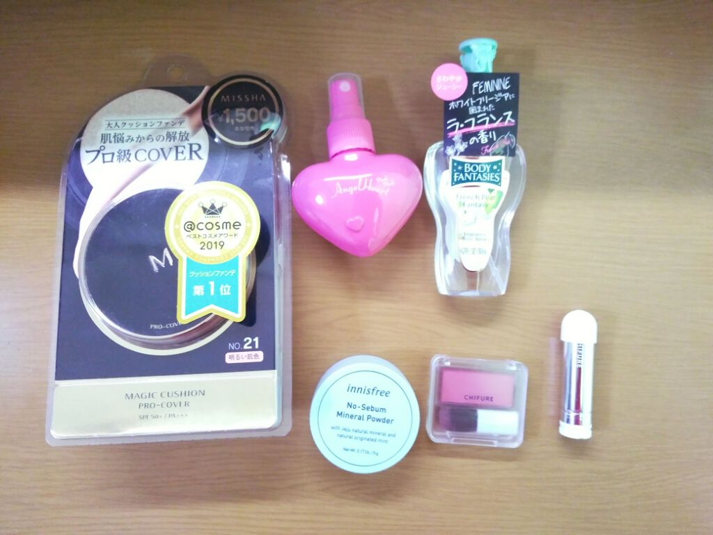 チーク カラー(ブラシ付)/ちふれ/パウダーチークを使ったクチコミ（2枚目）