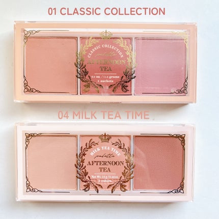 アイム アフタヌーンティー チークパレット/i’m meme/パウダーチークを使ったクチコミ(4枚目)