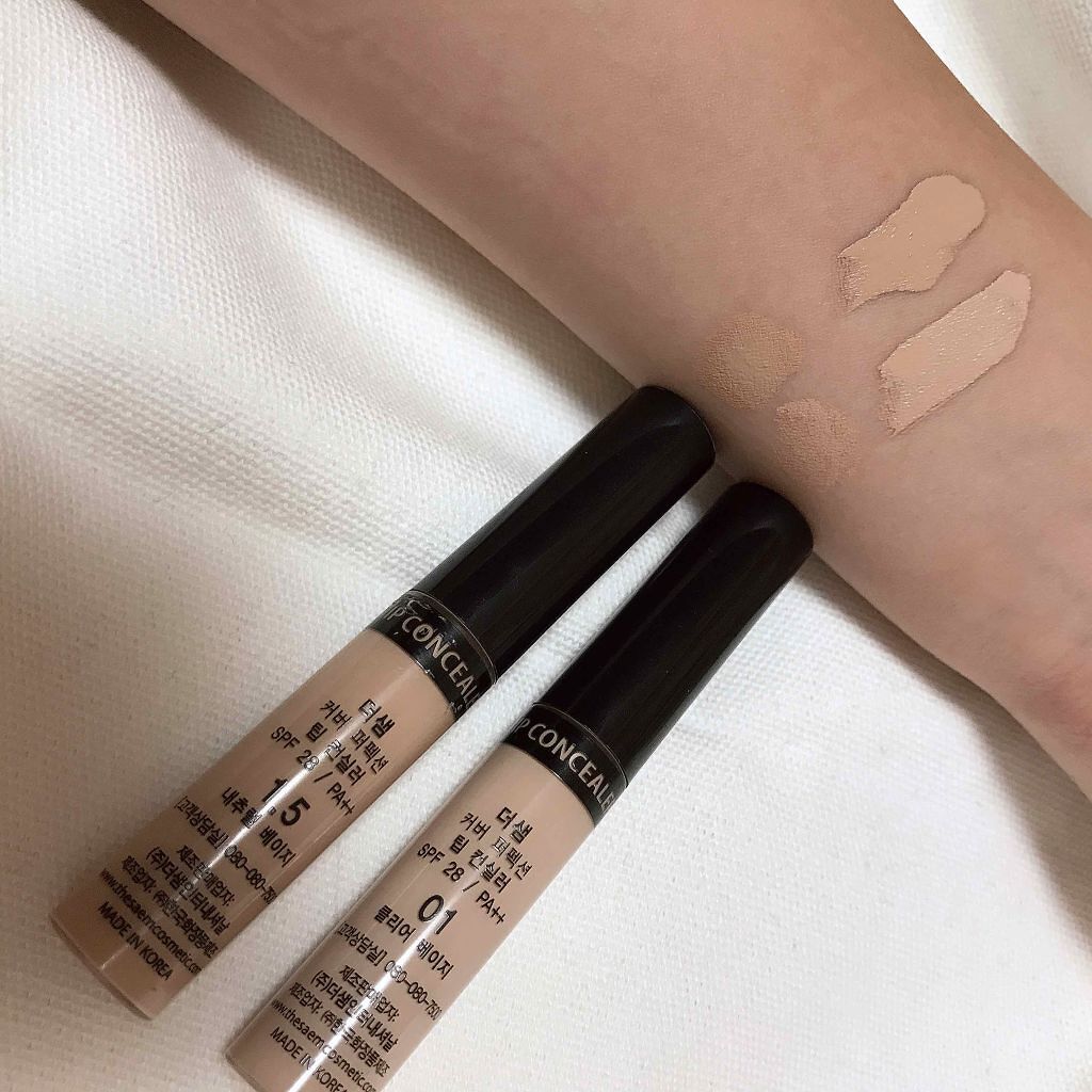 カバーパーフェクション チップコンシーラー/the SAEM/リキッドコンシーラーを使ったクチコミ(3枚目)