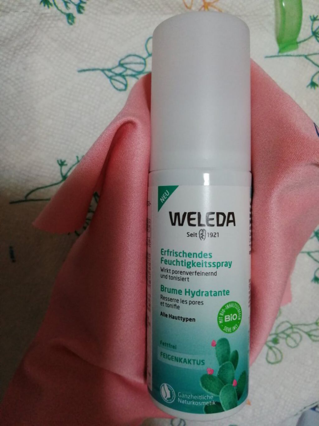 ウチワサボテン フェイシャルミスト/WELEDA/ミスト状化粧水を使ったクチコミ（1枚目）