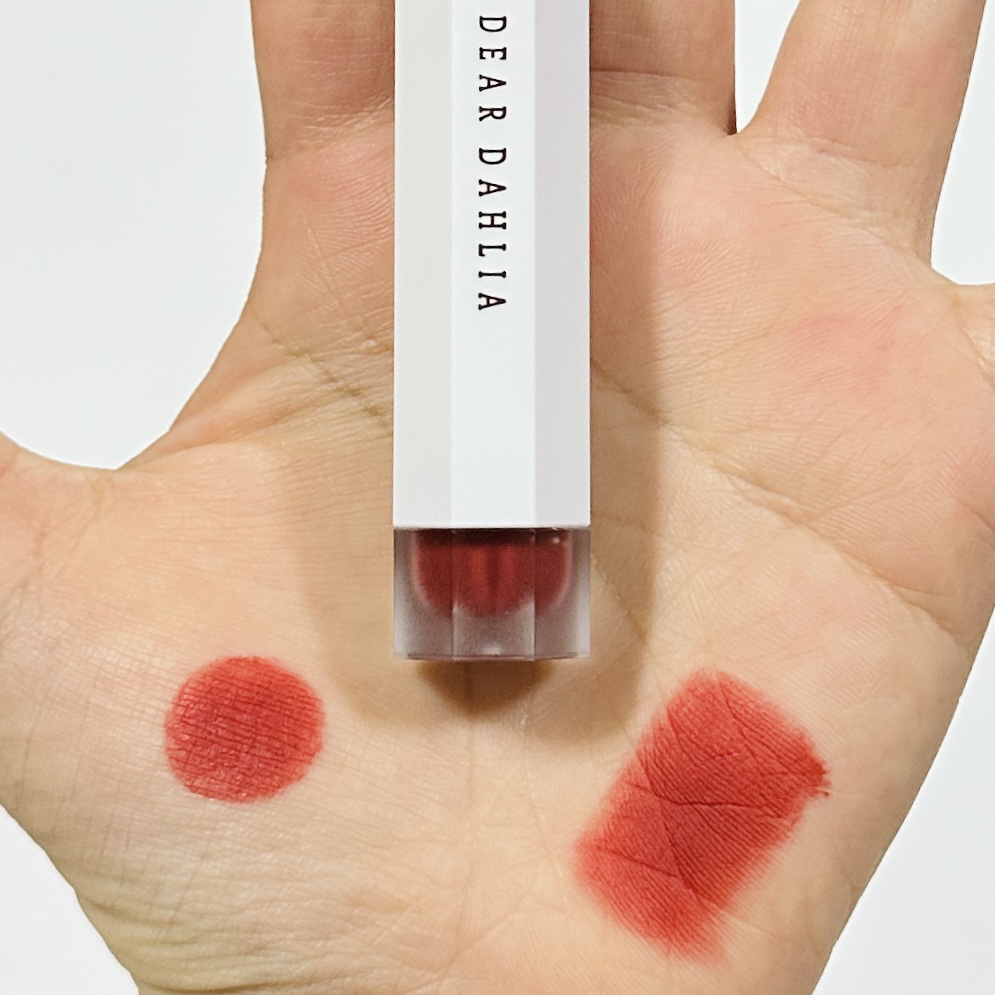 ドリームベルベットリップクラウド/DEAR DAHLIA/口紅を使ったクチコミ（2枚目）