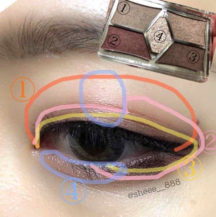 【旧品】パーフェクトスタイリストアイズ/キャンメイク/アイシャドウパレットを使ったクチコミ(4枚目)