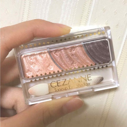 トーンアップアイシャドウ/CEZANNE/アイシャドウパレットを使ったクチコミ(1枚目)