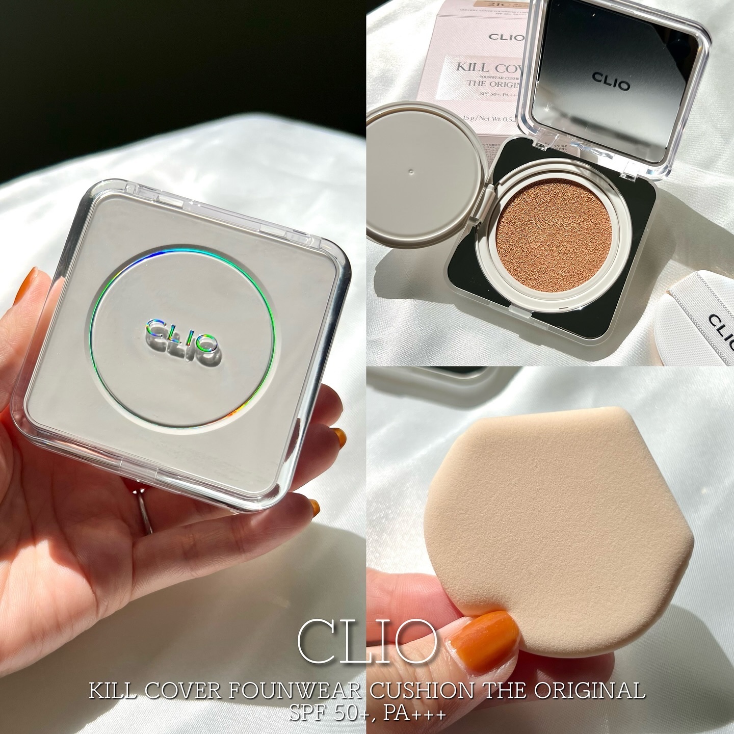 キル カバー ファンウェア クッション ザ オリジナル/CLIO/クッションファンデーションを使ったクチコミ（2枚目）