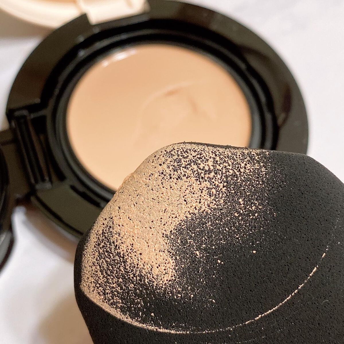 ドラマティッククッションジェリー/マキアージュ/クッションファンデーションを使ったクチコミ（3枚目）