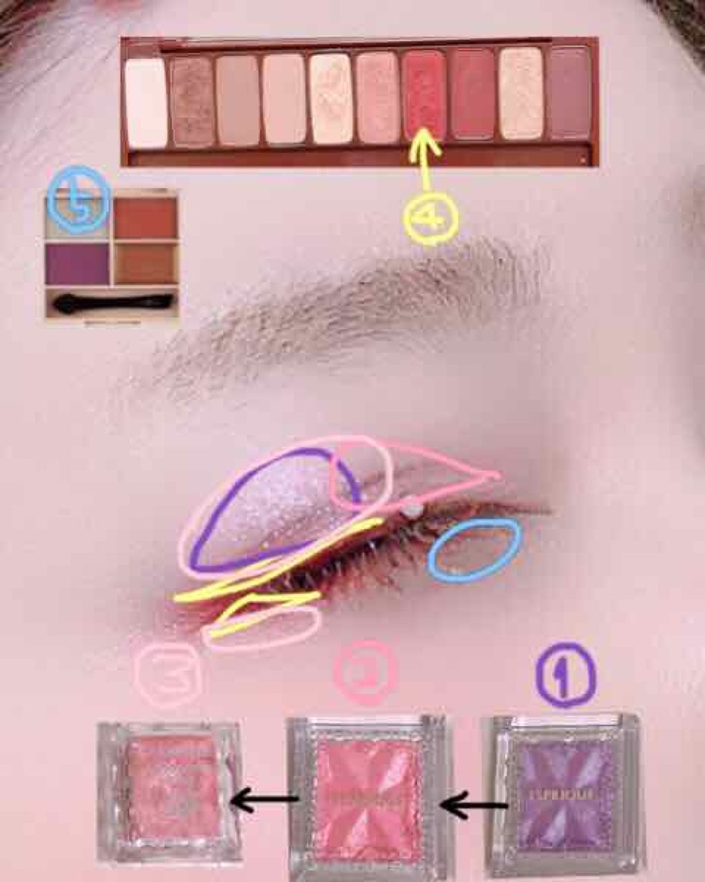 ジュエルスターアイズ/キャンメイク/ジェル・クリームアイシャドウを使ったクチコミ（2枚目）