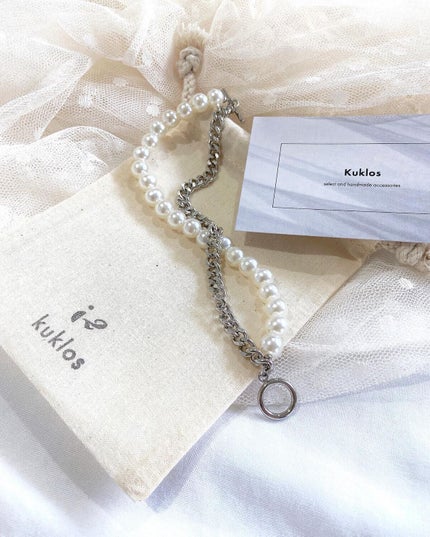 おんぷ on LIPS 「ハンドメイドアクセサリー𓂃☁*普段はゴールド選びがちなん..」(4枚目)