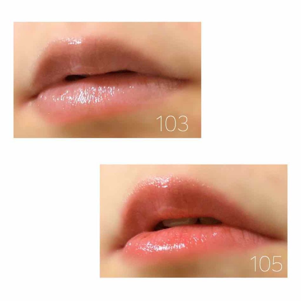 オペラ シアーリップカラー RN 103 スパークルレッド（限定色）/OPERA/リップグロスを使ったクチコミ（3枚目）