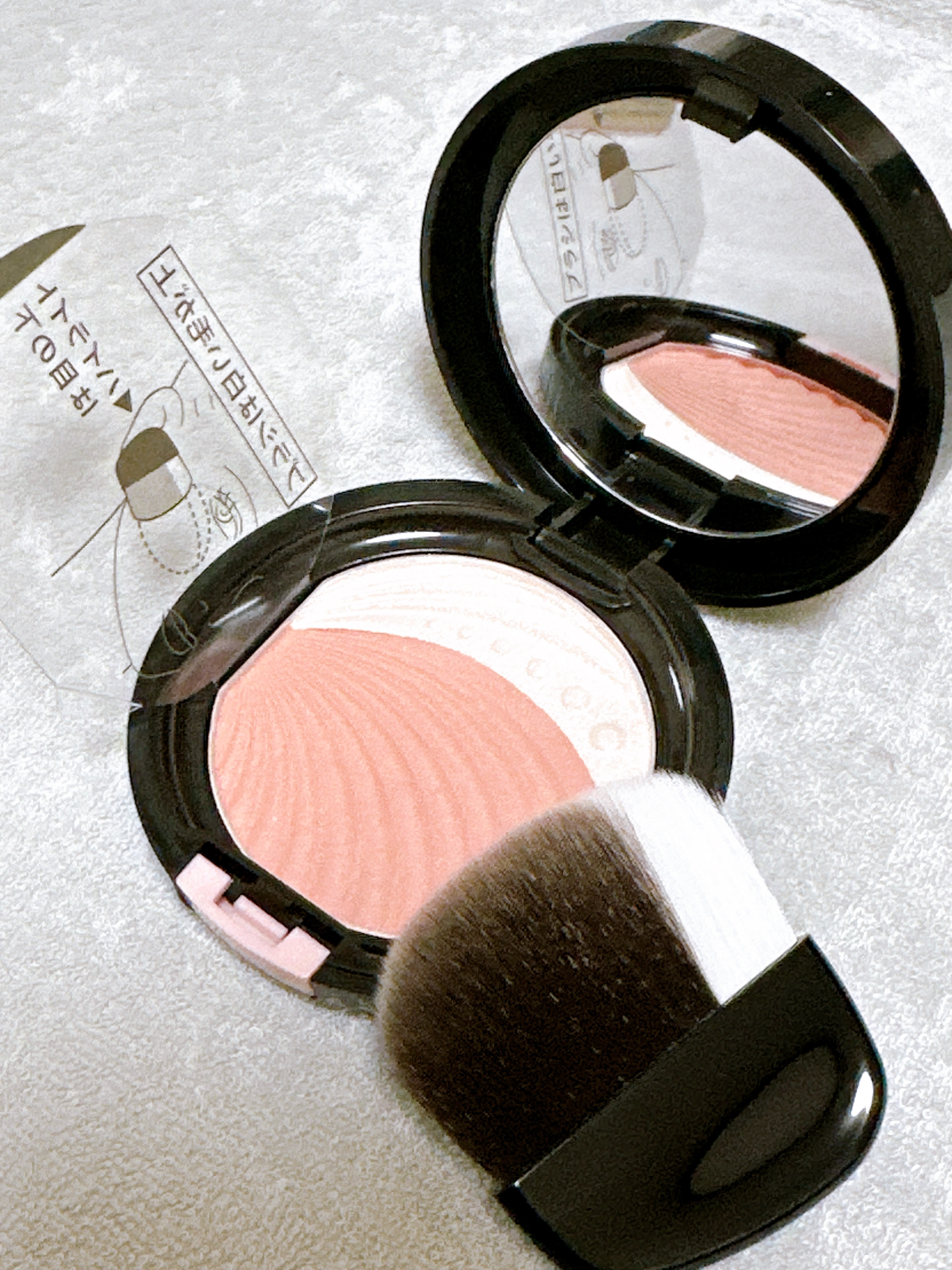 ブラシチーク/AUBE/パウダーチークを使ったクチコミ（2枚目）