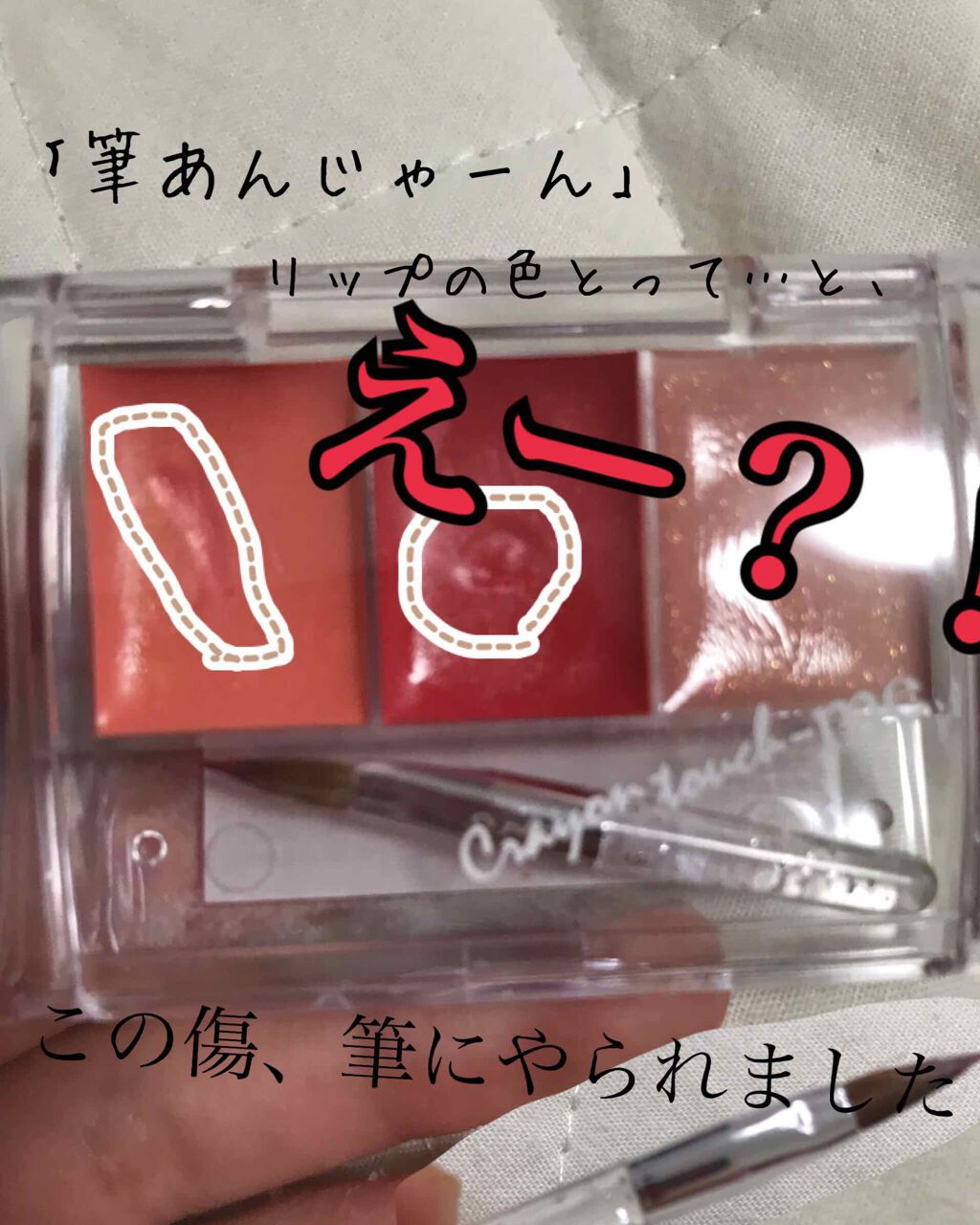 スリートーンリップパレット/キャンドゥ/リップグロスを使ったクチコミ(2枚目)