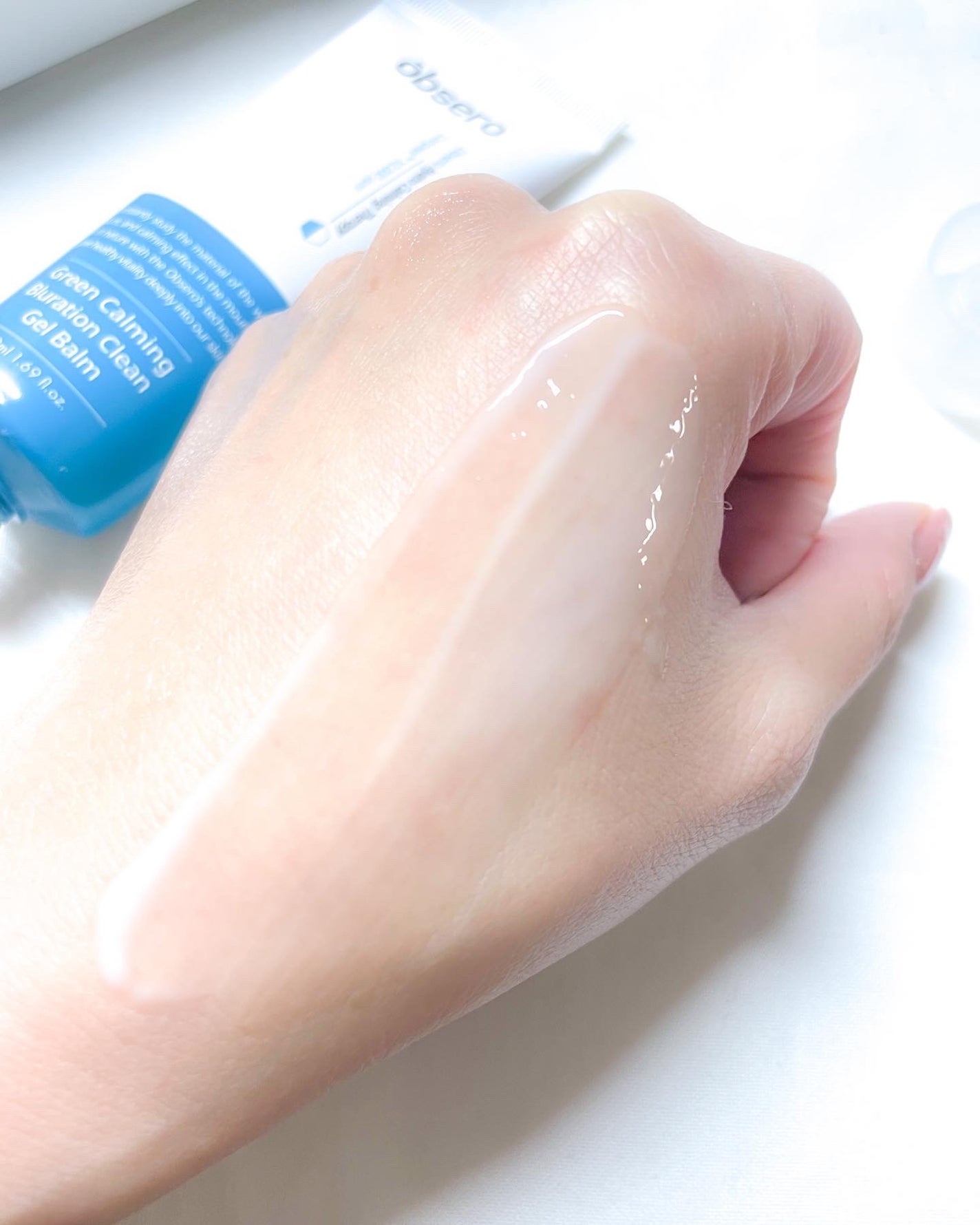 グリーンカーミングブルーレーションクリーンディープクレンザー/obsero/洗顔フォームを使ったクチコミ(4枚目)