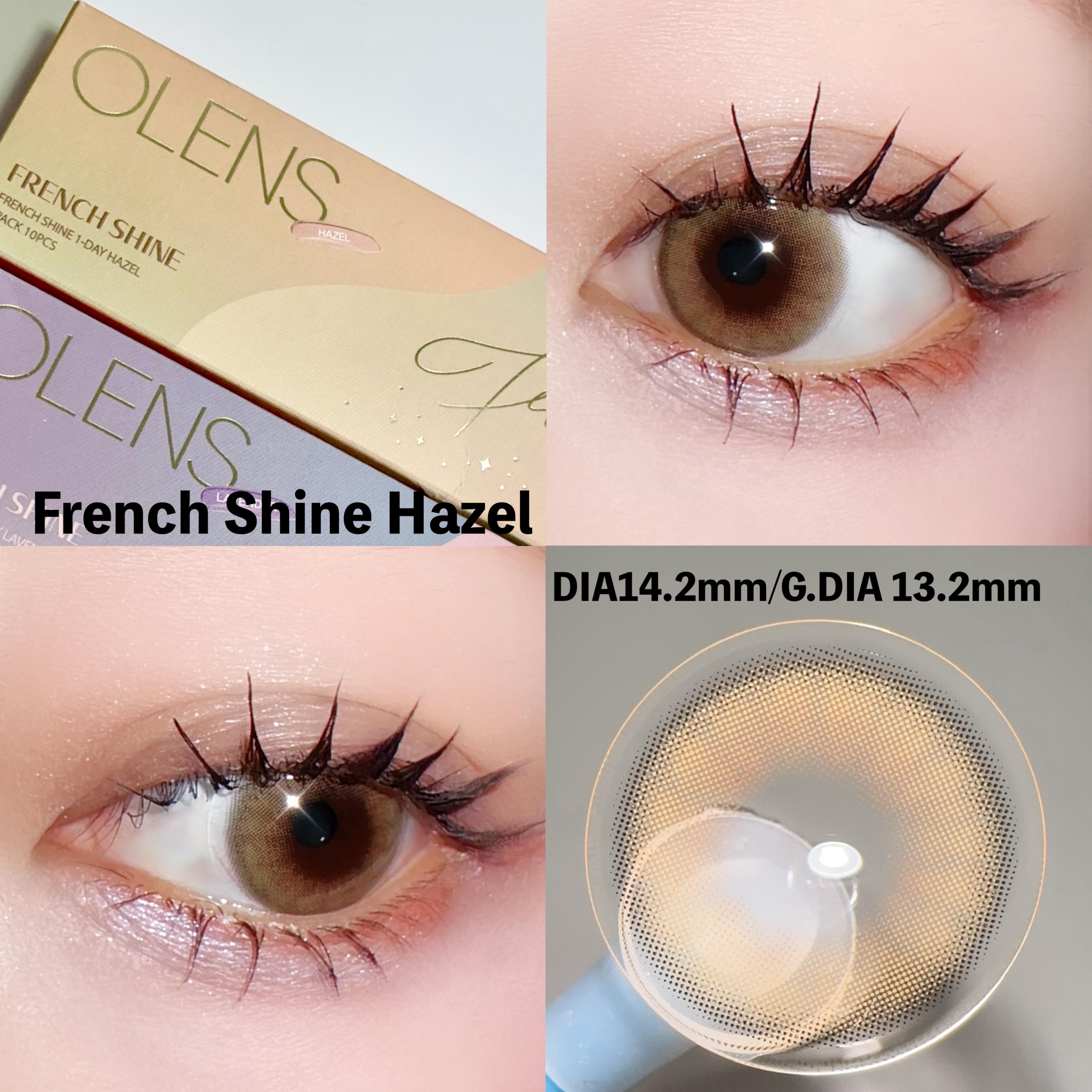 FrenchShine1day/OLENS/ワンデー（１DAY）カラコンを使ったクチコミ（3枚目）