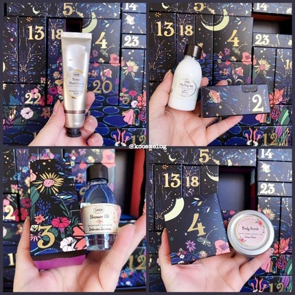 SABON アドベントカレンダー 2023のクチコミ「SABONのアドベントカレンダー🎄✨
今年はSABONのアドベントカレンダーを購入しまして、.....」(2枚目)