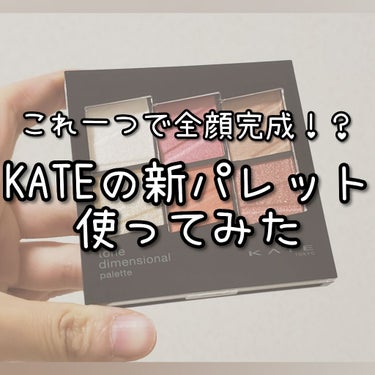 トーンディメンショナルパレット/KATE/メイクアップキットを使ったクチコミ（1枚目）