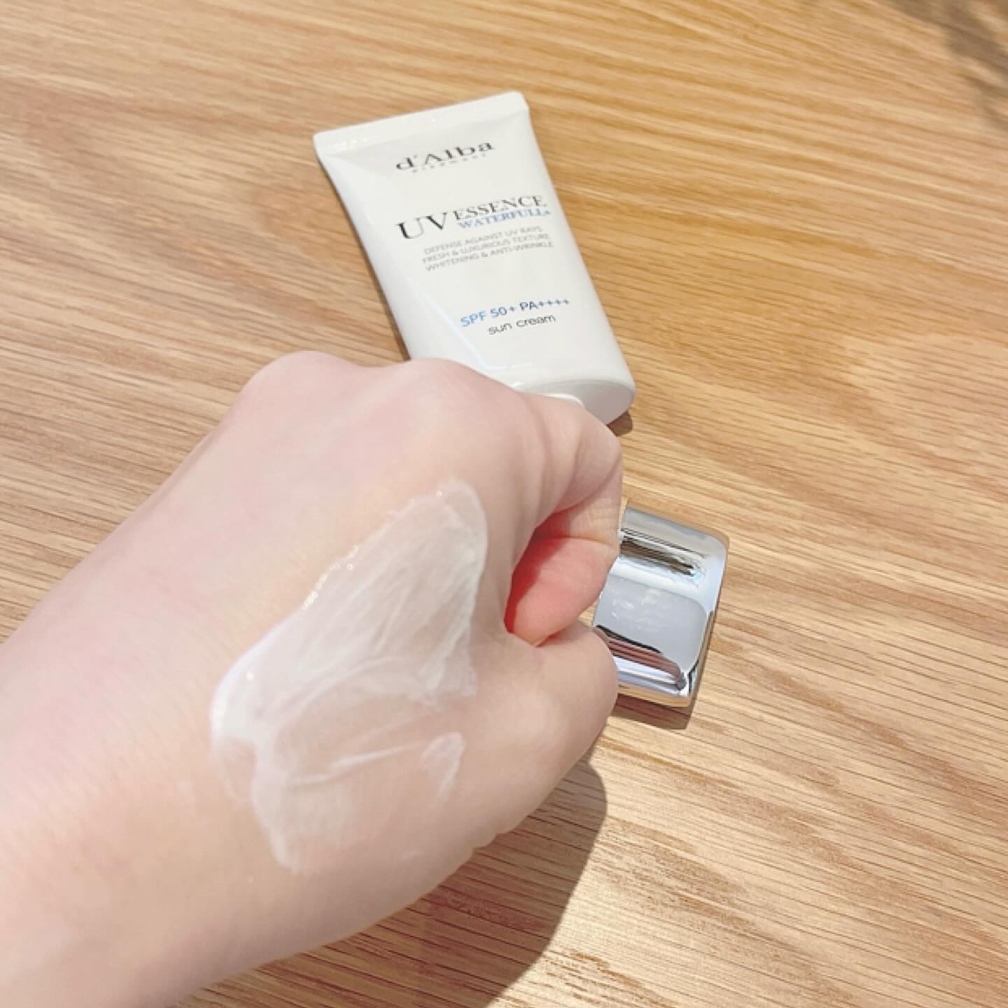 ダルバ ウォータフル エッセンス サンクリーム/ダルバ/日焼け止めクリームを使ったクチコミ（2枚目）