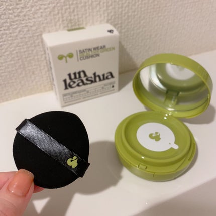 サテンウエアヘルシーグリーンクッション/unleashia/クッションファンデーションを使ったクチコミ(4枚目)