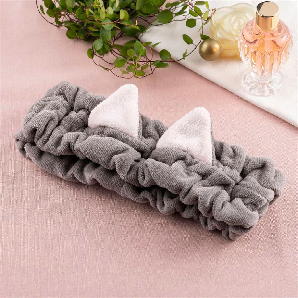 Nyarming　ねこのヘアターバン/貝印/ヘアアクセサリーを使ったクチコミ（1枚目）