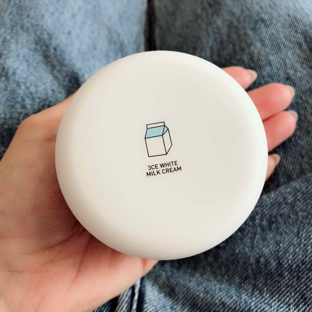 WHITE MILK CREAM/3CE/フェイスクリームを使ったクチコミ(1枚目)