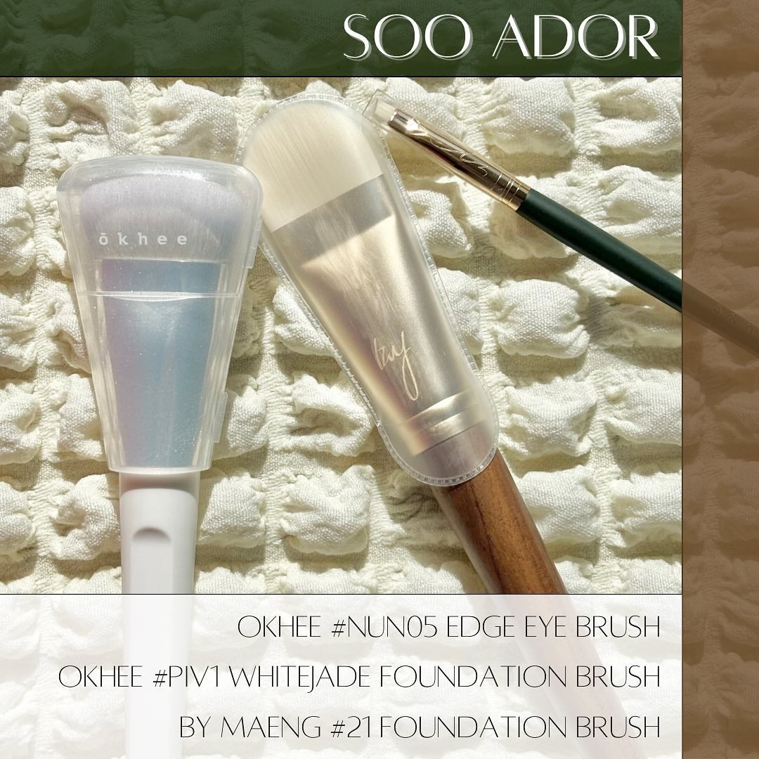 okhee 白玉ファンデーションブラシ/SOOA DOR/メイクブラシを使ったクチコミ(1枚目)