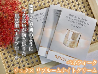 リュクス リブルームナイトクリーム/BENEFIQUE/フェイスクリームを使ったクチコミ（1枚目）